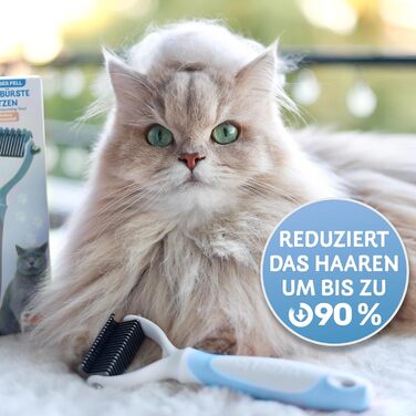 Бурштук для котів BluePet для догляду за підшерстям, вичісування та розплутування шерсті. Підходить для котів з довгою шерстю.