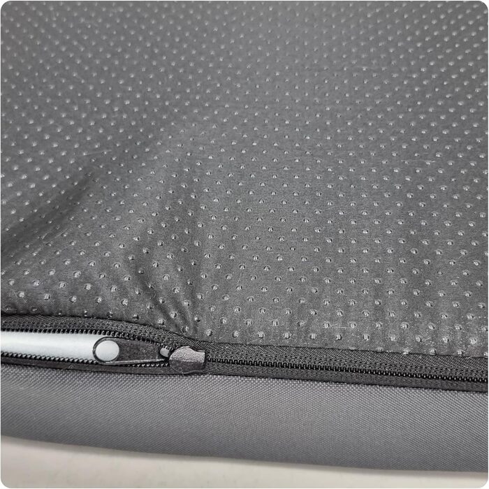 Ортопедичне ліжко для собак Odolplusz | Ліжко для великих собак, 100x70x7 см, сірий (Графіт), знімний чохол