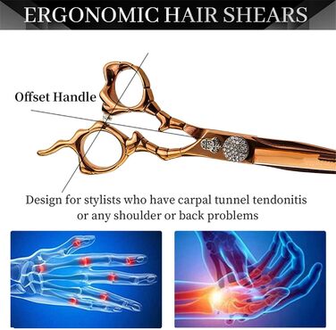 Набір професійних ножиць для грумінгу собак 6 дюймів: прямі та розріджуючі ножиці з японської сталі