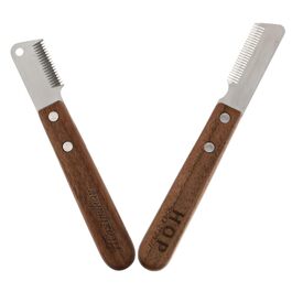 Набір щіток для грумінгу собак Kisangel: 2 шт. для догляду за шерстю, видалення ковтунів. Підходить для собак з довгою та середньою шерстю. Ергономічна ручка з дерева, професійний інструмент.