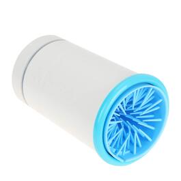 Машина для миття лап тварин FRCOLOR з силікону, USB-зарядка, ротаційна щітка, блакитний/білий колір, 16.4*10.4*2.3 см