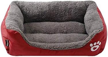 Ліжко для собак, подушка для тварин, кошик для котів, ліжко для собак, місце для сну, розміри S-XXXL (Червоний, XXL) XXL Червоний