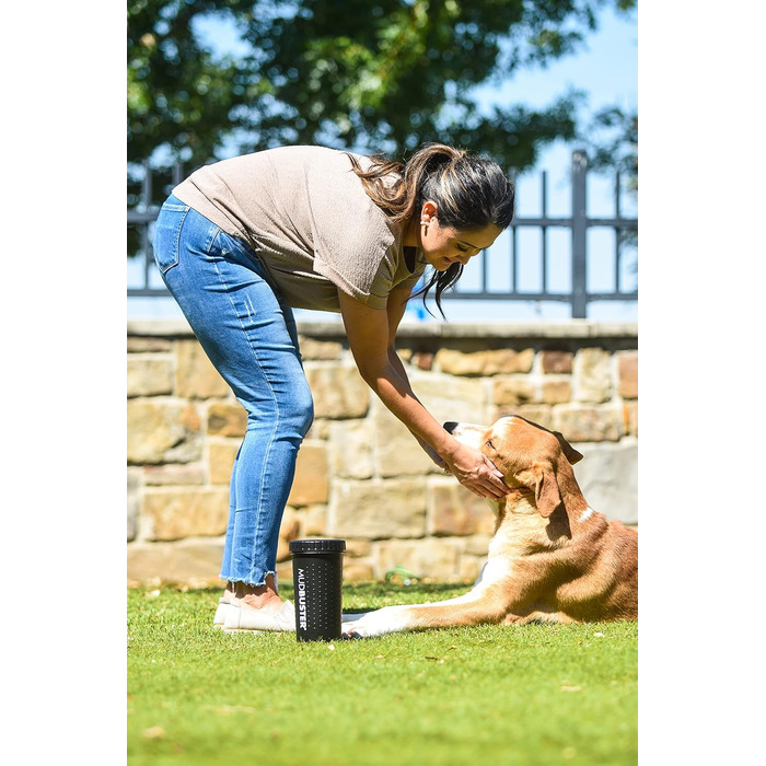 Dexas MudBuster: портативний очищувач лап для собак, чорний, розмір M