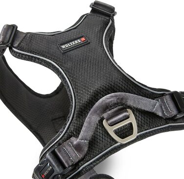 Шлея для собак Wolters Active Pro Comfort, розмір 70-85 см, чорна/антрацит