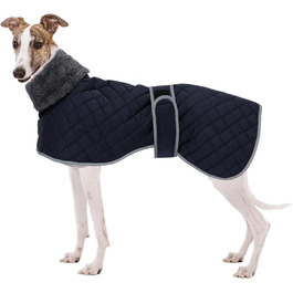 Зимовий водонепроникний жилет для хортів Whippet/Lurcher, тепла собача куртка з флісовою підкладкою, регульована, персоналізована, синя, XXXL, для прогулянок і активного відпочинку