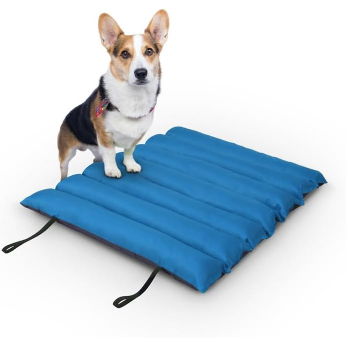 Килимок для собак Bestlivings 85x70 см - Outdoor, водовідштовхувальний та дихаючий - м'який лежак для собак, килимок для вулиці (Блакитний)