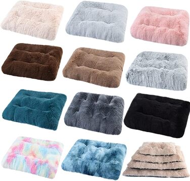 М'яке ліжко для собак у вигляді квадрата - зручне та тепле спальне місце для домашніх улюбленців. Підходить для собак середніх порід. Легко миється. Розмір: 65x48 см, колір сірий.