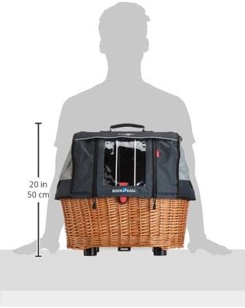 Універсальний кошик для собак KlickFix Doggy Basket Plus GTA, бежевий, 36x52x46 см