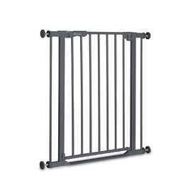 Захист для воріт Hauck Clear Step Autoclose 2, Темно-сірий - для дітей, регульована ширина 75-80 см, висота 77 см, самозакривання, низький поріг, двостороннє відкривання однією рукою, без свердління