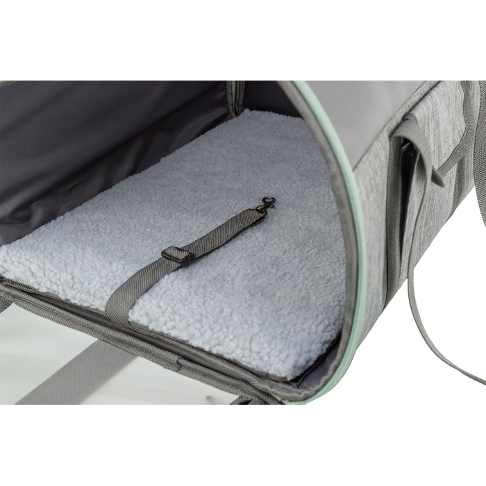 Траспортна сумка TRIXIE Dillon для собак сірого кольору – повітряна переносна сумка для собак – комфортна для собаки та переносника – 28908