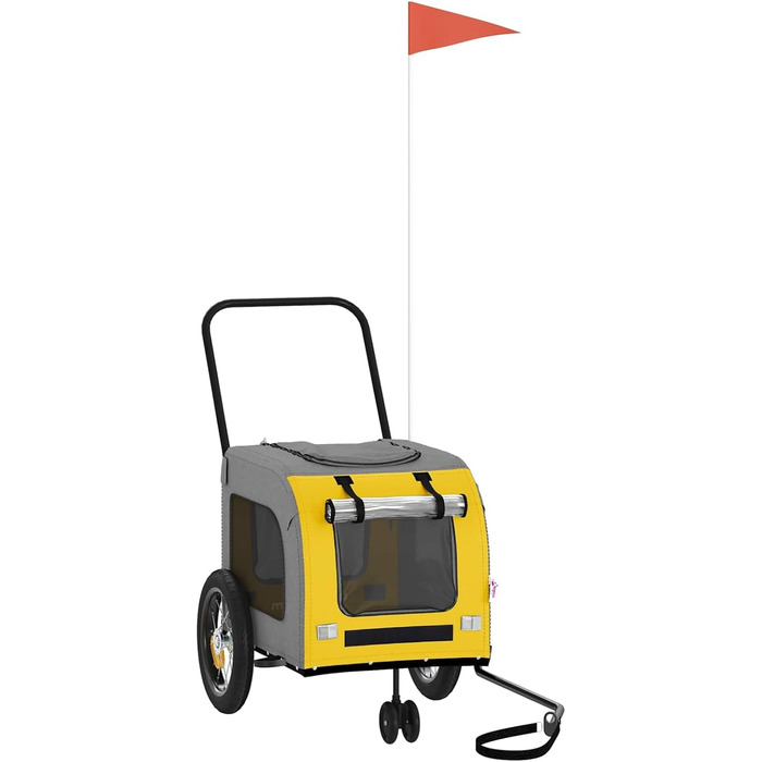 Брелок для велосипеда Oxford - жовто-сірий, вологостійкий, для собак, модель 93847