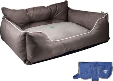 Ляжка для собак United Colors of Benetton, M, коричнева, 75 см, поліестер, ергономічна, для середніх собак