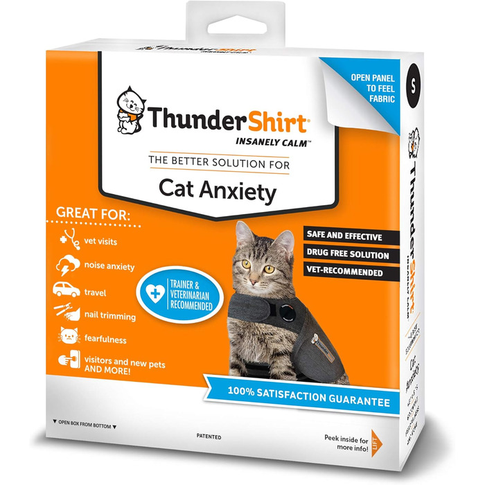 Антистресова жилетка Thundershirt для котів, розмір M, сіра