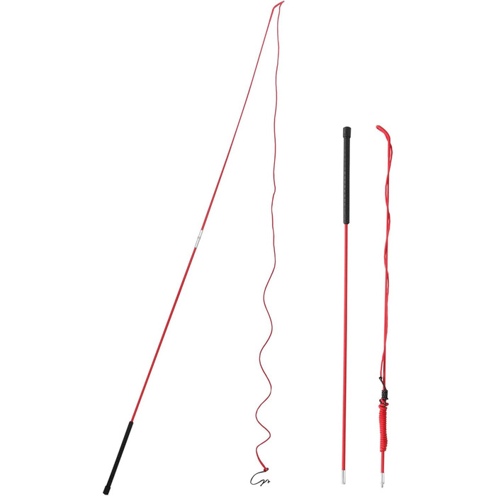 Навчальний бамбуковий жезл для собак та коней, 1,5 м та 1,8 м, роздільний (червоний)