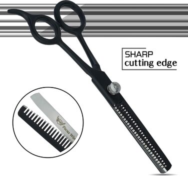 Ножиці для волосся Focus World 6,5 дюйми - професійні, з японської сталі, для чоловіків та жінок (тонкі)