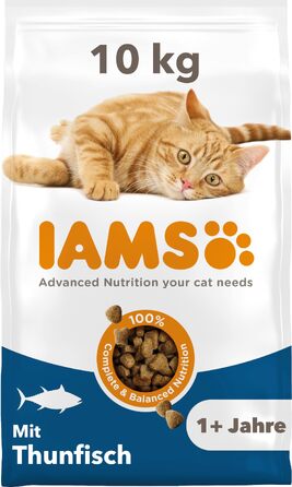 Сухий корм для котів IAMS для дорослих від 1 до 6 років з тунцем, 10 кг