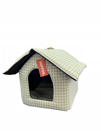 Будиночок для собак та котів у клітинку, 43x39x41 см, HIPPER