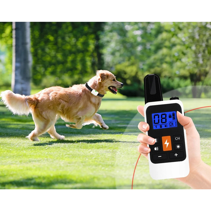 Електричний нашийник для дресирування собак з пультом дистанційного керування та великим радіусом дії