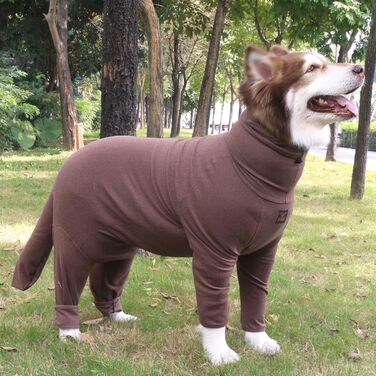 Теплий пуловер для собак, великих порід, хлопчиків та дівчаток, темно-червоний та бежевий, розмір 9XL (6X-Large), піжама, сірий