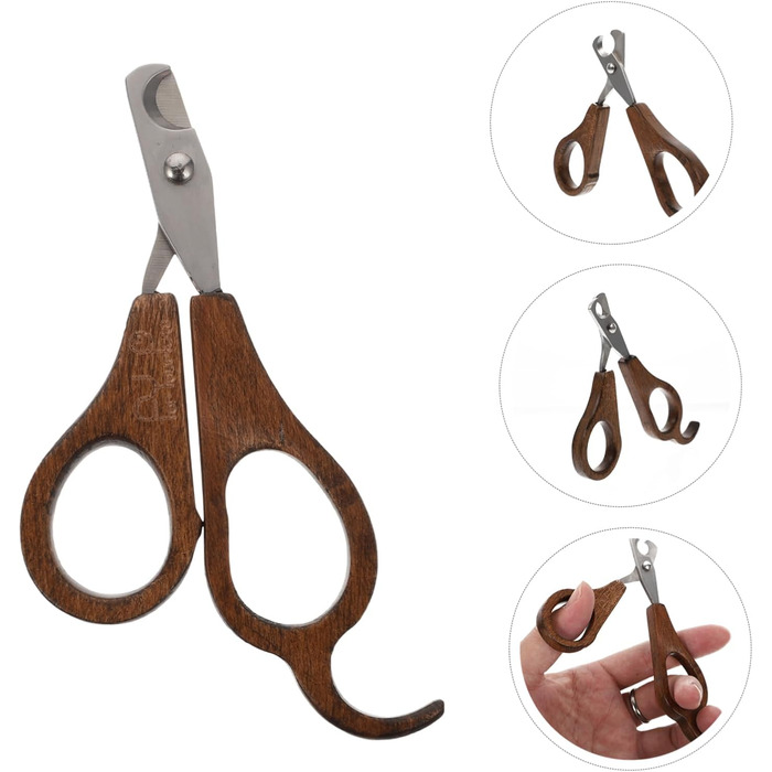 Професійний триммер для нігтів Milisten для собак та котів з дерев'яною ручкою - безпечний та довговічний