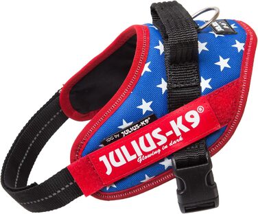 Шлея Julius-K9 IDC Power для собак, з двома безкоштовними нашивками, розмір XS/Mini-Mini (груди 39,4–52,1 см), Ameri-Canis