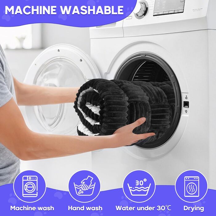 Килимок для собак у машину Loiion, захист заднього сидіння, чорний, 127x62.5 см