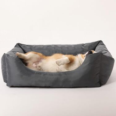 Водонепроникне лежанка для собак M&Catree, прямокутна, м'яка, сірого кольору, розмір 60x80x24 см