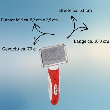 Щітка для собак EHASO Softzupfbürste: велика (10x6 см), мала (5,2x3,5 см)