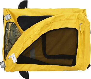 Причіп для велосипеда жовтого кольору Oxford, матеріал: оксфордська тканина та метал, для собак та котів, LH8939