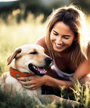 Нашийник для собак з натуральної шкіри, 5 см, помаранчевий, ручної роботи, L (53.5-63 см)