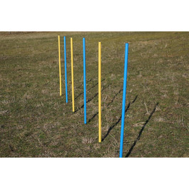 Набір для тренувань Wuzzmann Agility: Slalom з гнучких стійок (синьо-жовтий)