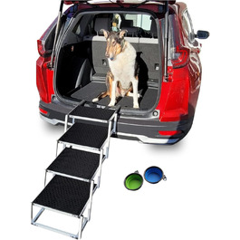 Сходинка для собак, алюмінієва, компактна, для великих собак, SUV, авто, вантажівки, з антиковзким покриттям