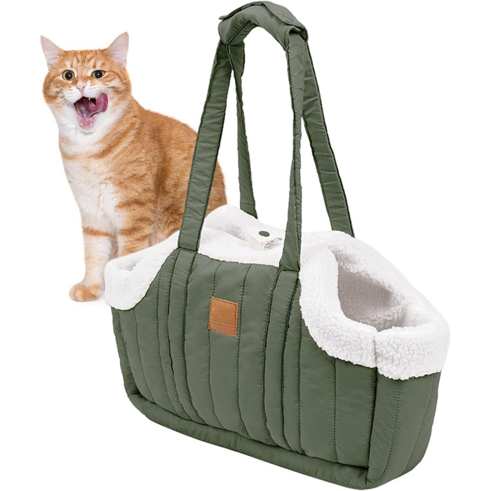 Легка переносна сумка для собак та котів, стильна переноска для тварин, зелена