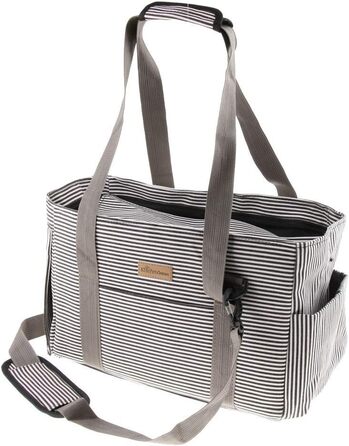 Транспортна сумка для тварин: переноска для собак та котів, сумка для подорожей (сіра)