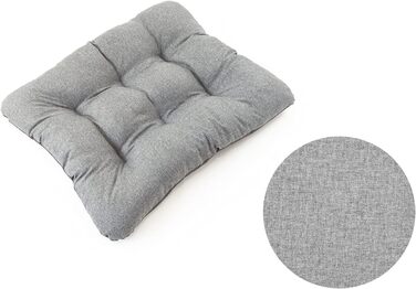 Килимок для собак середніх порід 70x55x7 см - Водонепроникний лежак для собак, котів, кроликів з антиковзаючою поверхнею, сірий льон