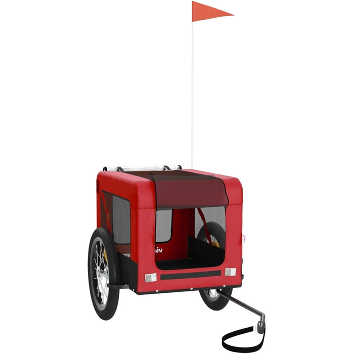 Причіп для велосипеда Gecheer: вантажний, для собак, червоний, 63x123x66 см