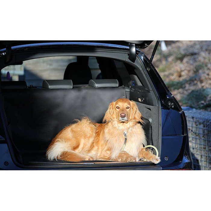 Захист для багажника автомобіля для собак Universal Schondecke - водовідштовхувальний, чорний, з боковим захистом