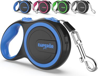 Рулетка-повідець для собак Emperor Pets 8м, до 50 кг, з антиковзною ручкою, автоматичним гальмом і фіксацією, для великих порід
