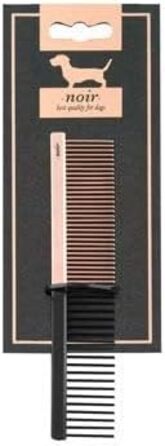 Металевий гребінець Fellka Ebi Noir 645-436660 з 27/61 зубцями, розмір 13.2 x 2.1 см