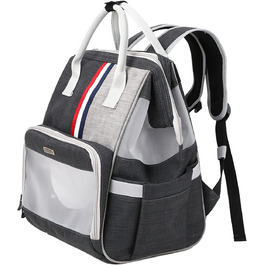 Рюкзак для кота та маленького собаки Galatée, зручний, дихаючий, для подорожей, хандеру та кемпінгу (темно-сірий)