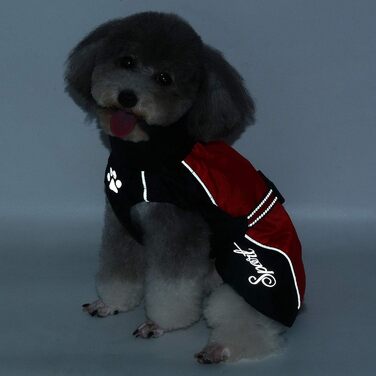 Водонепроникна куртка для собак Selmai, велика, з відбиваючими елементами, вітронепроникна, тепла жилетка для собак, для французького бульдога, для прогулянок, спорту на відкритому повітрі, холодної зими, червона, 9XL