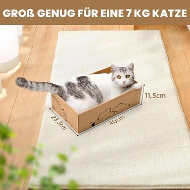 Ycozy Дряпальня для котів з будиночком та 5 дряпальними поверхнями, велика двостороння картонна дряпка для котів, високоякісний змінний картон, міцні котячі меблі