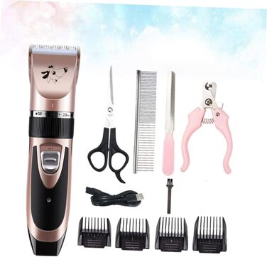 Електрична машинка для стрижки собак Sosoport з аксесуарами. Ергономічний дизайн для безпечного та тихого догляду