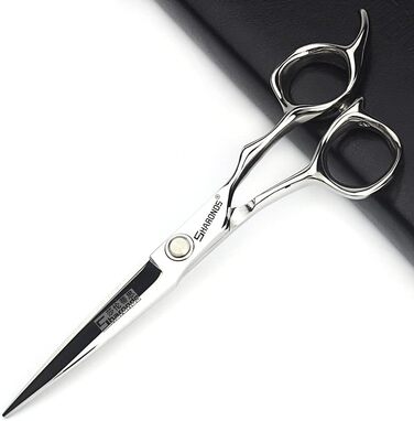 Професійний набір перукарських ножиць SHARONDS 6 дюймів для перукарів та дому, гострі ножиці з нержавіючої сталі (V-подібні зубці), 2 шт.