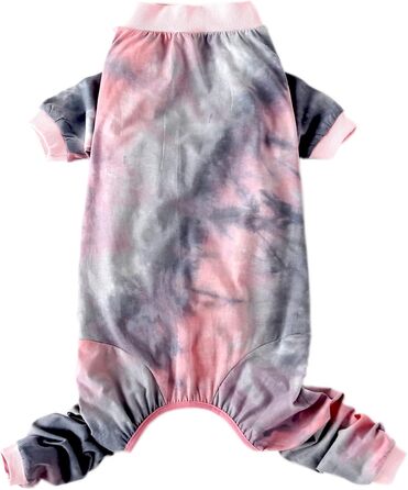 Піжама для собак великих порід, бавовна, батик, рожевий тай-дай (3XL)