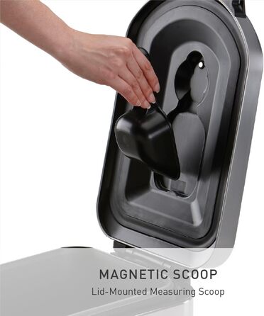 Великий контейнер для кормів для тварин simplehuman, 35 л, зі стійкого до відбитків пальців шліфованого stainless steel