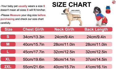 Зимовий теплий пуховик для собак з протекторними отворами, вітронепроникна куртка для холодної погоди, бавовна, костюм для цуценят, маленьких та середніх собак, розмір XL (S: Обхват грудей: 34 см/13.3 дюйма, Стиль 4: Червоний, Синій)