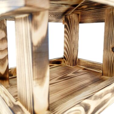 Будиночок для птахів IDEA HOME MAXI з дерева на ланцюгу. Годівниця для птахів на ланцюгу, для цілорічного годування