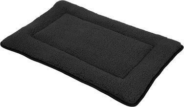 Килимок для домашніх тварин Spetebo з плюшу, 90 x 60 см, антрацитовий колір - нековзний, для собак та котів