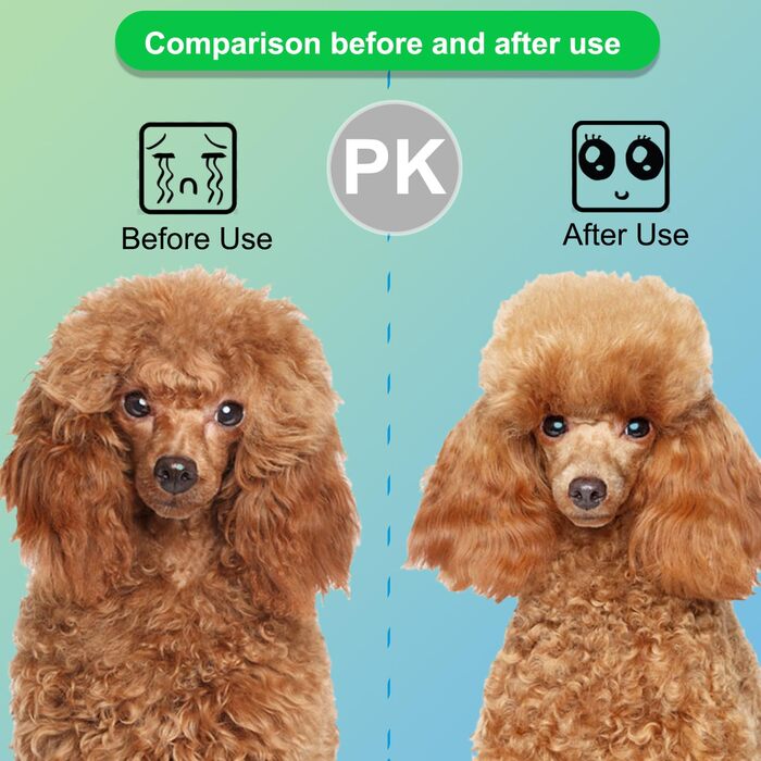 Щітка для собак та котів ACE2ACE, для довгої та короткої шерсті, біло-блакитна (зелена), видаляє шерсть одним натисканням